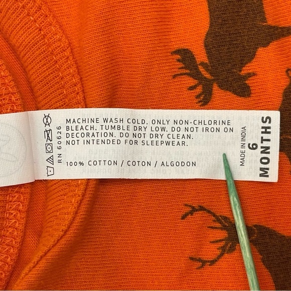 Rabbit Skins Onesie Future Hunting Buddy Orange & Black Baby Size 6 mont… - Picture 4 of 6